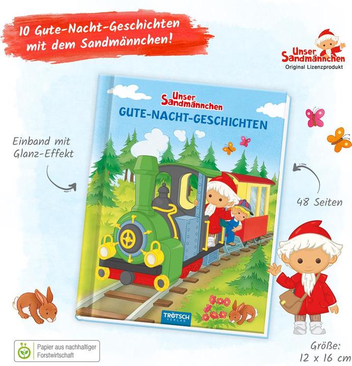 Produktbild Unser Sandmännchen Gute-Nacht-G (Deutsch, Trötsch Verlag GmbH & Co.KG, 2024)