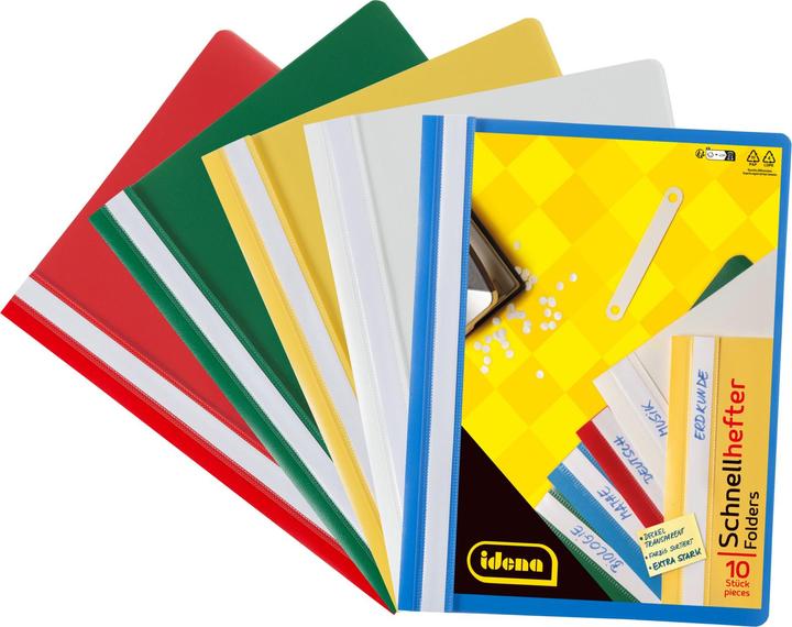 Actual product image Idena A4 PP loose-leaf binder 5 colours 10 pieces (A4, 10 x)