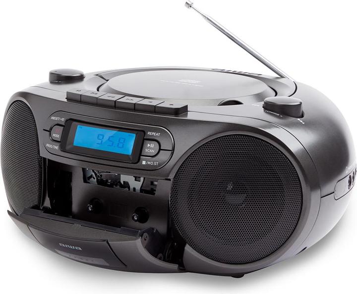 Produktbild Aiwa BBTC-550BK portable stereo system Digital Black (FM, PLL, Radio Frequency (RF), Bluetooth)