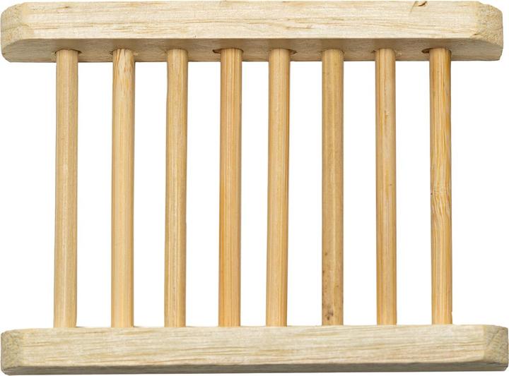 Image du produit Natura Punto Porte-savon en bambou, avec entretoises pratiques, fait main