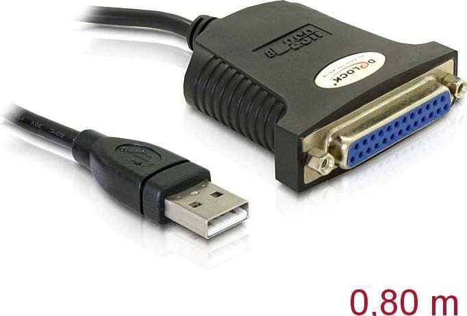 Produktbild Delock USB - Paralell Adapter (0.80 m, Parallel (Drucker))