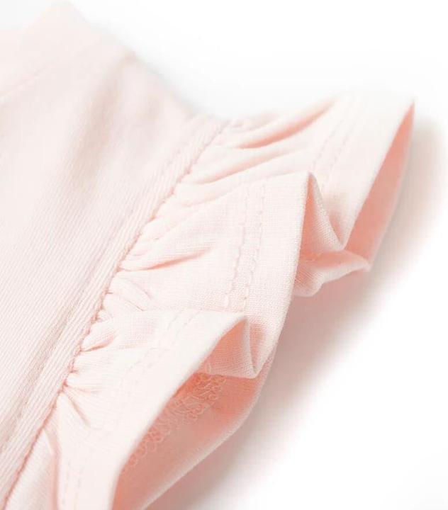 Produktbild VidaXL Kinder-T-Shirt mit Rüschenärmeln Zartrosa 104,Material (104)