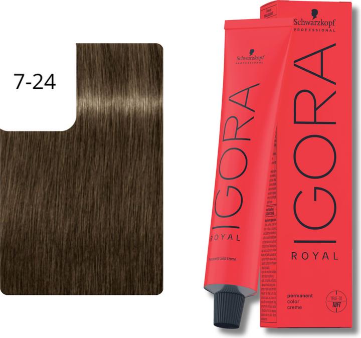 Image du produit Schwarzkopf Igora Royal Muted Desert 7-24 Blond moyen cendré beige 60 (7-24 Blond moyen beige cendré)