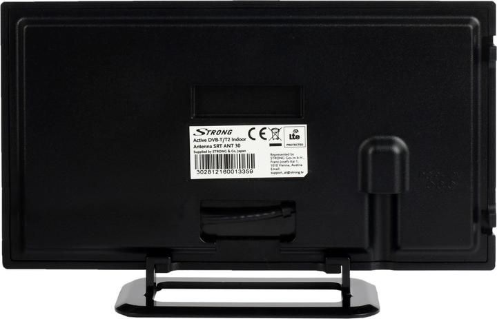 Image du produit Strong SRT ANT 30 - Noir - DVB-T,DVB-T2 - IEC M - 5 V/40 mA - 75 Ohm - 16 dB (Antenne d'intérieur, 16 dB, DVB-T / -T2)