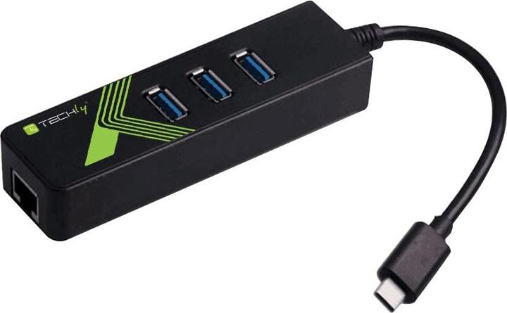 Actual product image Techly IDATA-USB-ETGIGA-3C2 (USB-A, 4 Ports)
