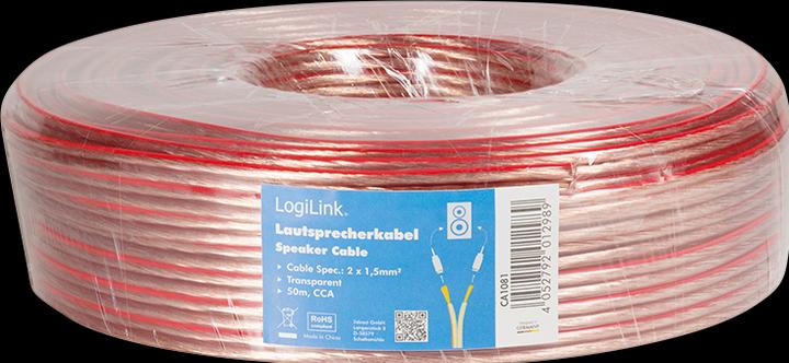 LogiLink CA Câble de haut-parleur (50 m, 1.50 mm²² mm)
