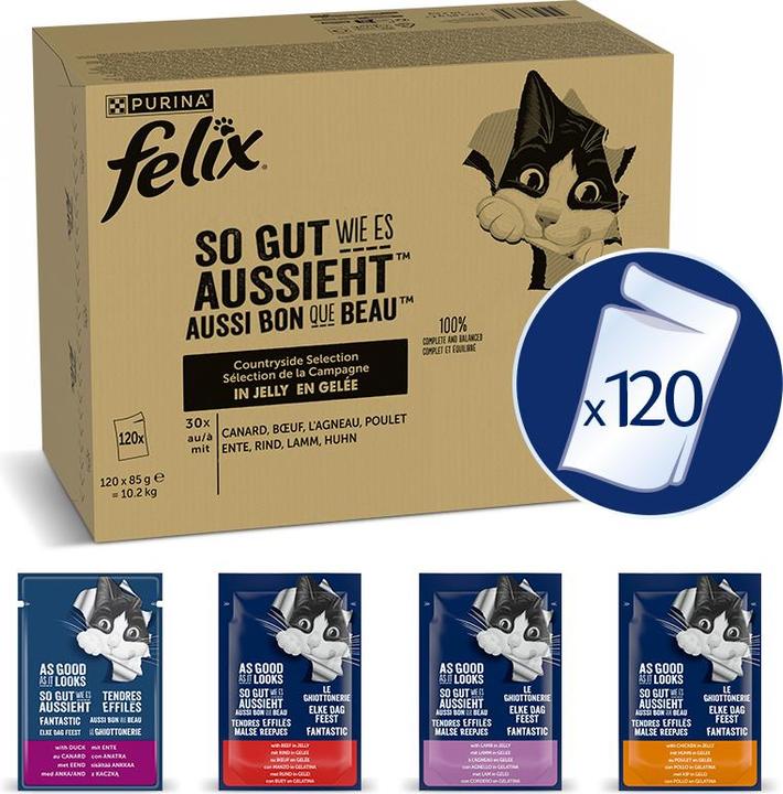 Immagine prodotto Felix Bello come sembra (Adulto, 120 pz., 10200 g)