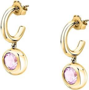 Morellato - Charming gold-plated hoop earrings with pendants Semipreziose SAXN17