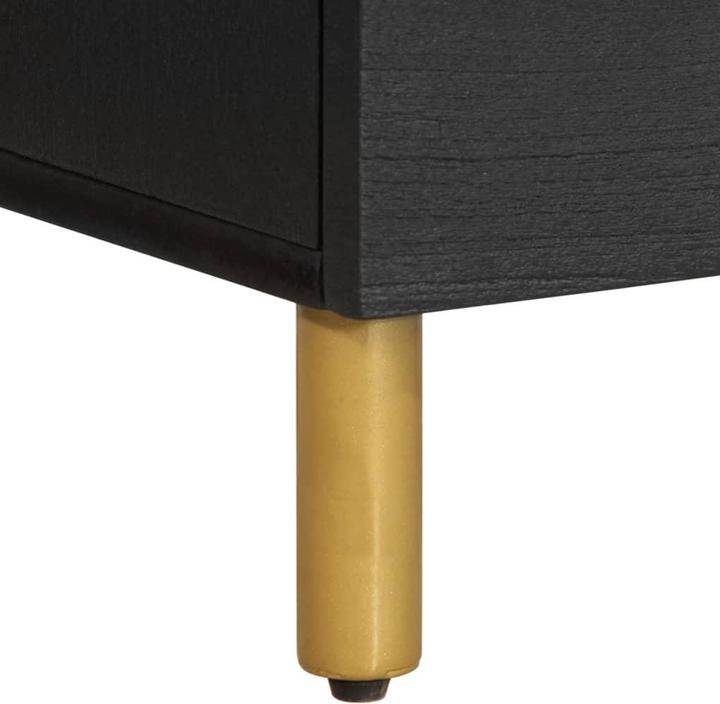 Immagine prodotto VidaXL Comodino Comodino Cassettiera Comodino Console da letto Materiale in legno nero (40 x 33 x 46 cm)
