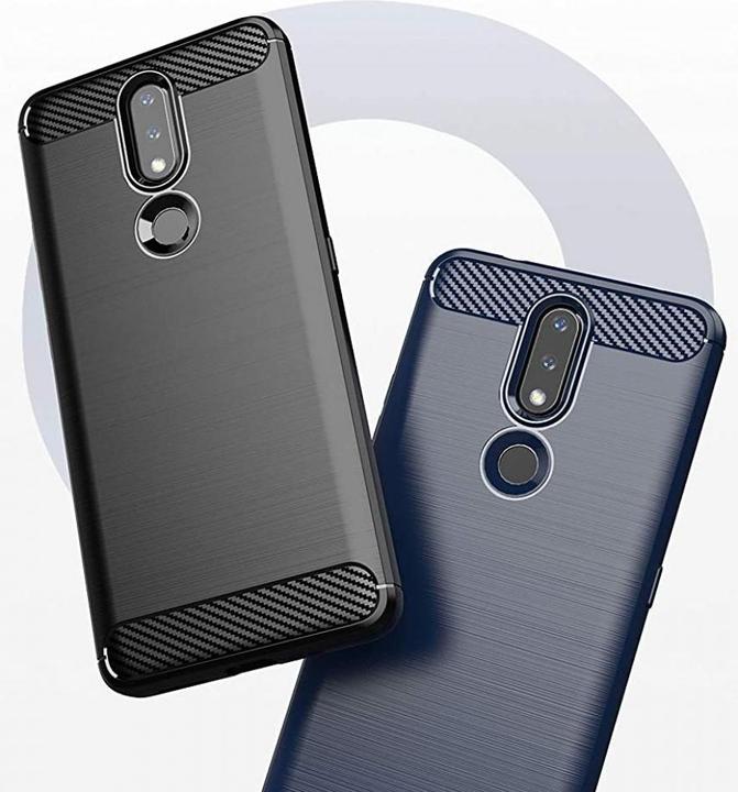 Actual product image Screenguard Nokia 2.4 Cover Carbon Brushed Soft TPU (Nokia 2.4)