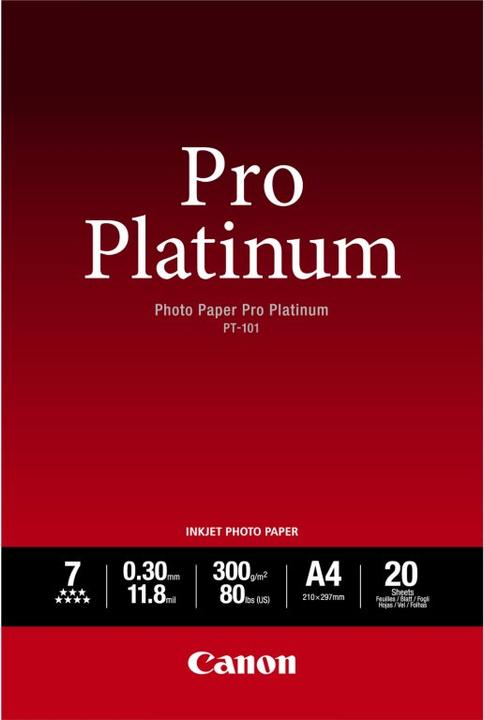 Immagine prodotto Canon Carta fotografica Pro Platinum (300 g/m², A2, 20 x)