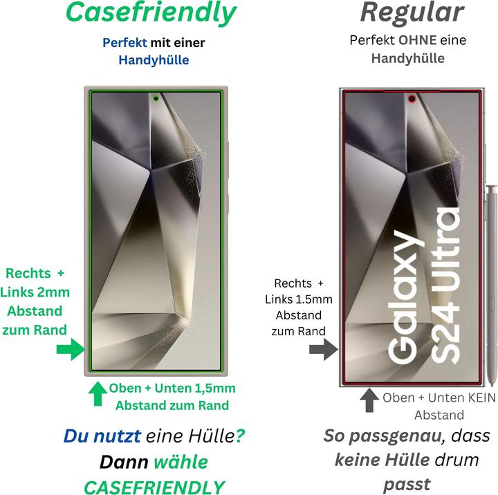 Actual product image Dipos Screen Protector 2-Way Anti-Shock (1 Piece, Samsung Galaxy S24 Ultra)