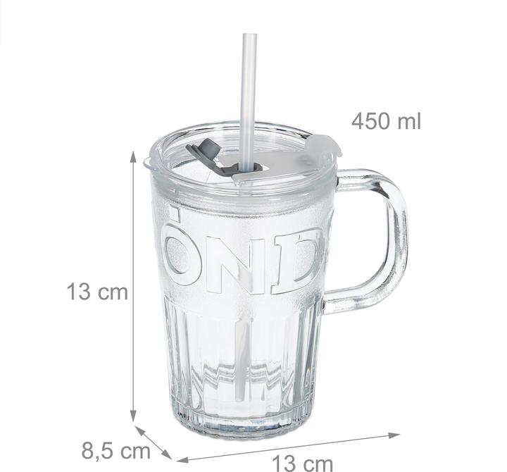 Immagine prodotto Relaxdays 4x bicchiere (0.45 l, 4 x)