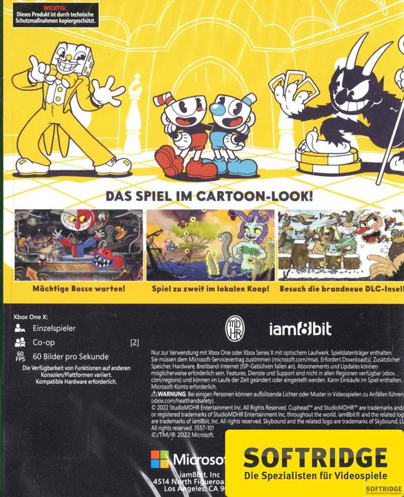 Produktbild Studio MDHR Cuphead (Xbox One S, EN)