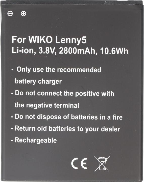 Actual product image AccuCell Battery WIKO Lenny 5
