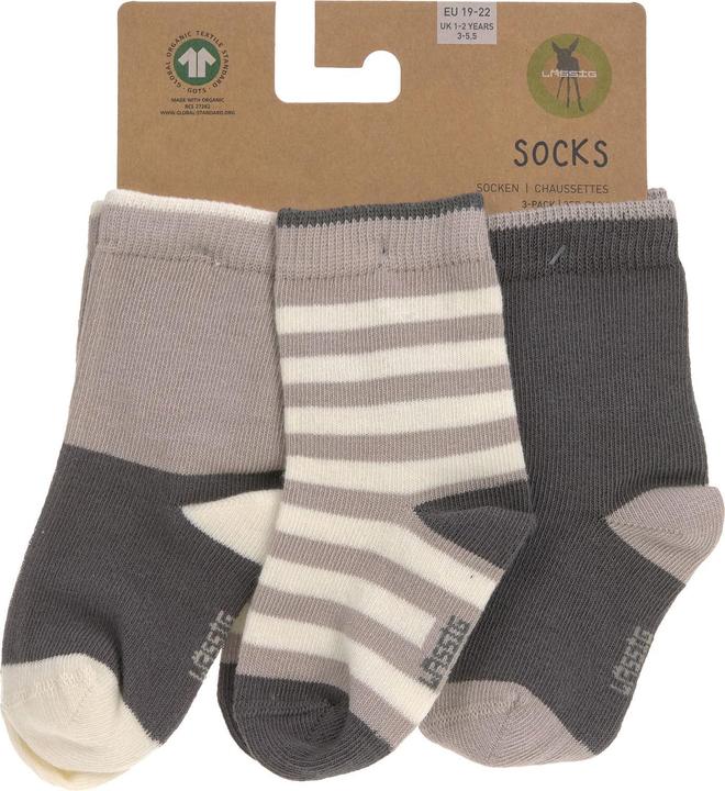 Produktbild Lässig Socken 3er-Set Anthrazit Taupe Gr. 23 - 26 (3er Pack, 23 - 26)