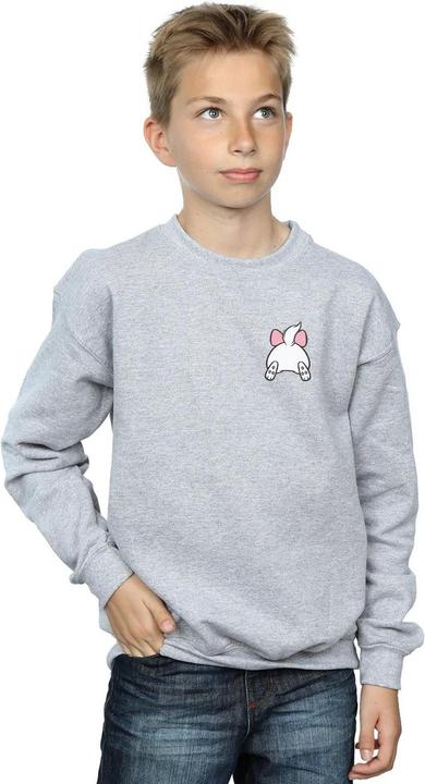 Actual product image Disney Boys Aristocats Marie Backside Breast Print Sweatshirt (116)