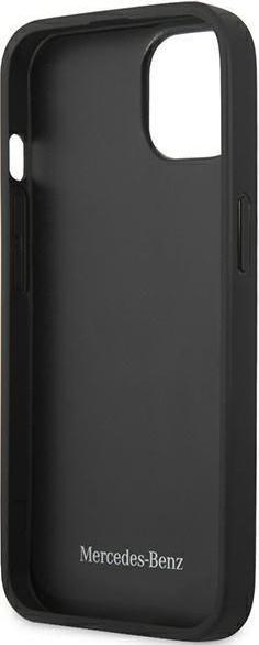 Produktbild Mercedes MEHCP13MMBLBK iPhone 13 6,1" czarny/black hardcase Leather Meshed Metal Logo (Apple iPhone 13)