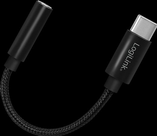 Immagine prodotto LogiLink Cavo da USB-C a 3,5 mm 0,13 m nero (USB tipo C, USB tipo C)