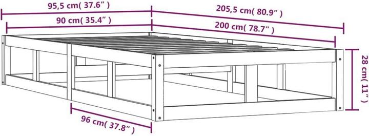Actual product image VidaXL Seven (90 x 200 cm)