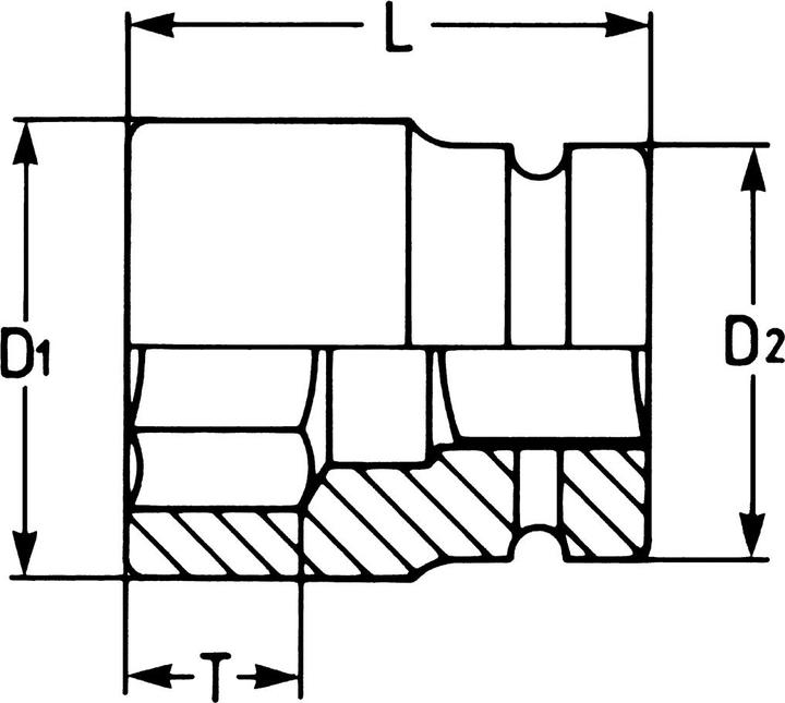 Actual product image HEYCO IMPACT sockets, extra long, 1/2" 17 mm (17 mm)
