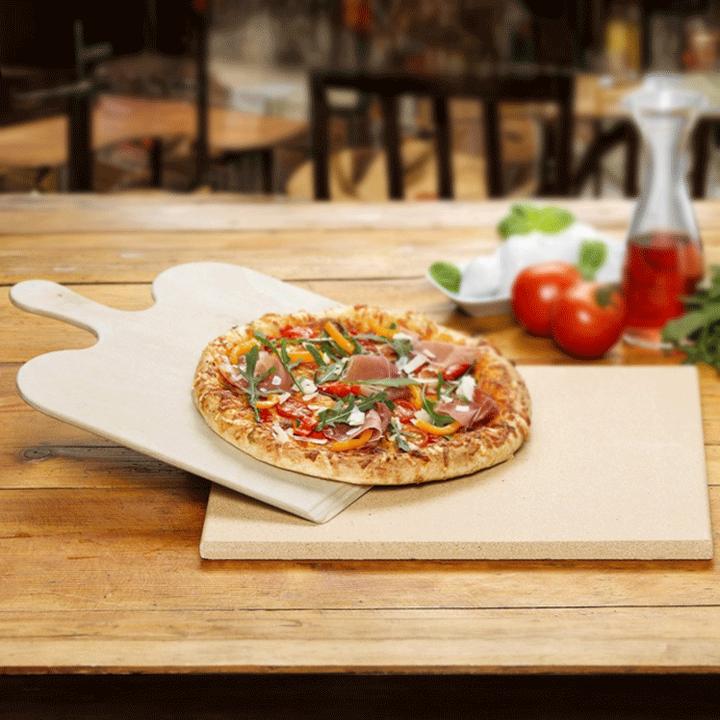 Produktbild miniSchoggi Brotbackstein mit Pizzaschaufel