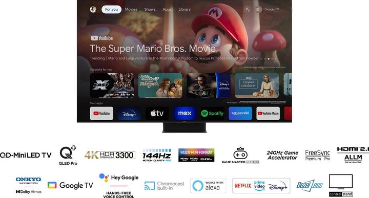 Actual product image TCL 65C855 (65", Mini-LED, 4K, 2024)