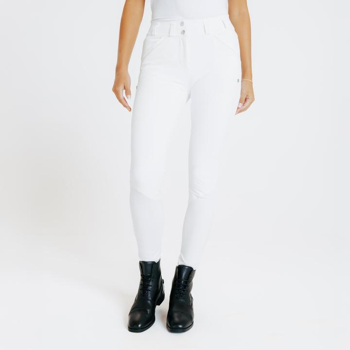 Produktbild Fouganza Turnierreithose 900 Fullgrip Damen weiss (M)