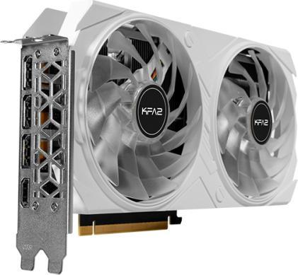 Actual product image KFA2 PCIe GeForce RTX™ 4060 Ti EX White 1-Click OC 8GB GDDR6 128-bit DP*3/HDMI DLSS 3 (8 GB)