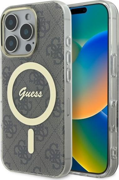 Produktbild Guess GUHMP16LH4STW iPhone 16 Pro 6.3" brązowy/brown hardcase IML 4G MagSafe (Apple iPhone 16 Pro)