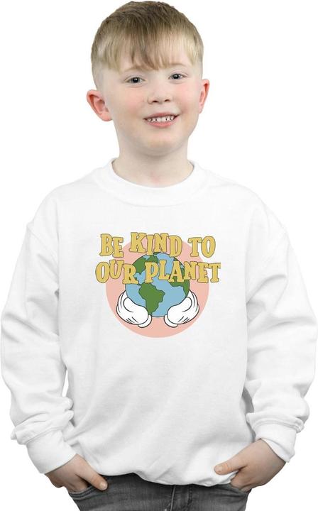 Actual product image Disney Boys Mickey Mouse Be Kind To Our Planet Sweatshirt (152, 158)