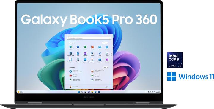 Immagine prodotto Samsung Galaxy Book5 Pro 360 40,6cm (16 ) Ultra 7 32GB 1TB (16", 32 GB, 1000 GB, DE)