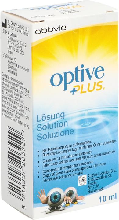 Produktbild Optive Plus Augen-Pflegetropfen Fl (10 ml, 10 ml Augentropfen)