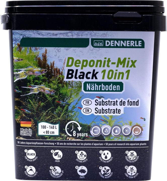 Image du produit Dennerle DeponitMix Black 10en1, 4.8kg (Nettoyage de l'aquarium)