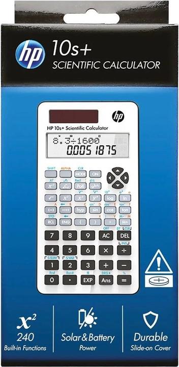 Actual product image HP 10s+ Scientific calculator white (Batteries, Solar cells)