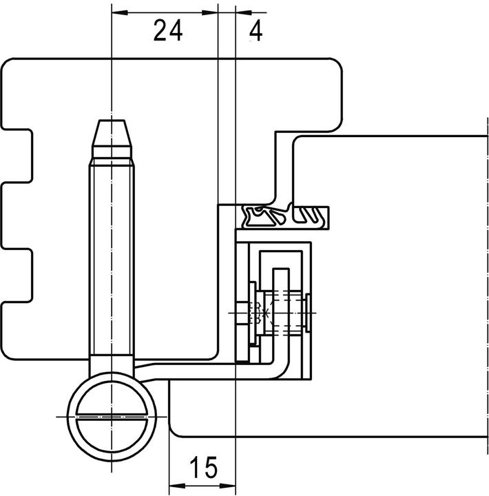 Actual product image Simonswerk Front door hinges BAKA Protect 2010 2D and 2D FD