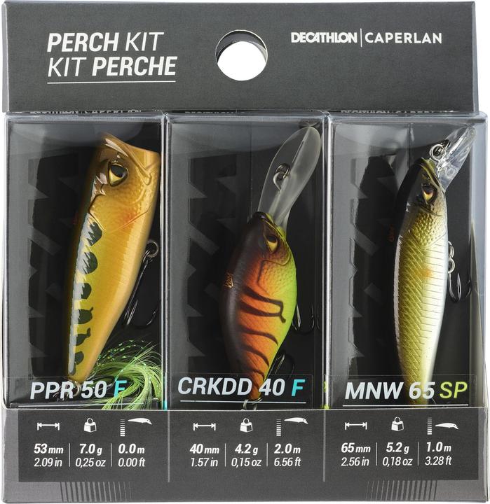 Produktbild Caperlan Kit Perch 3 Hardlures (6.50 cm)