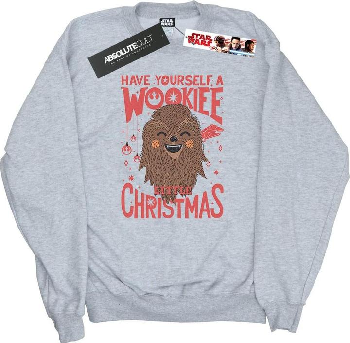 Actual product image Star Wars Mens Wookiee Little Christmas Sweatshirt (XL)