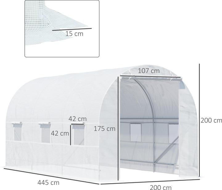 Actual product image Outsunny Foil tunnel