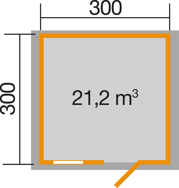 Actual product image Weka Holzbau Garden Shed Premium28 FT, 300 x 300