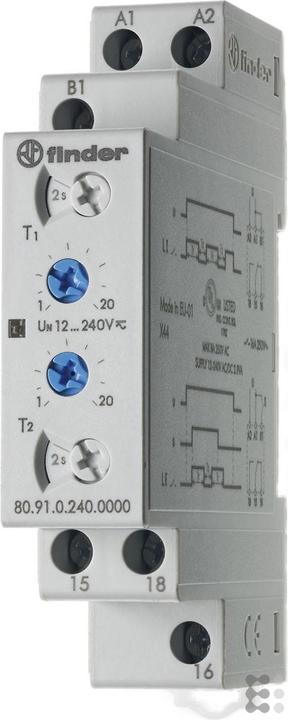 Productafbeelding Finder Klokgenerator asymmetrisch 1W, 12-240VAC/DC,16A 80.91.0.240.0000
