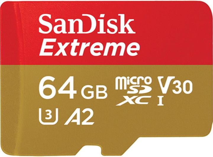 Image du produit SanDisk Extreme (64 Go, microSDXC, U3, UHS-I)