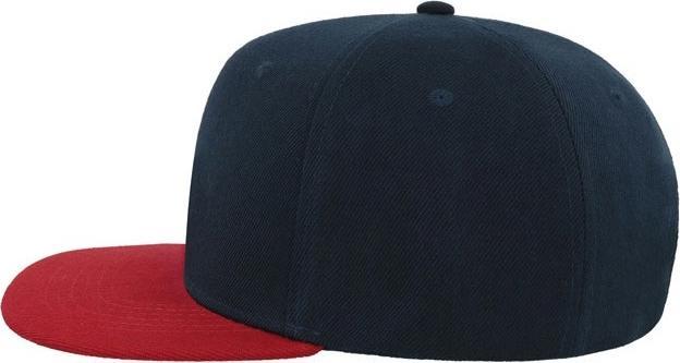 Produktbild Atlantis Snap Back flacher Schirm 6 Panel Kappe (One Size)