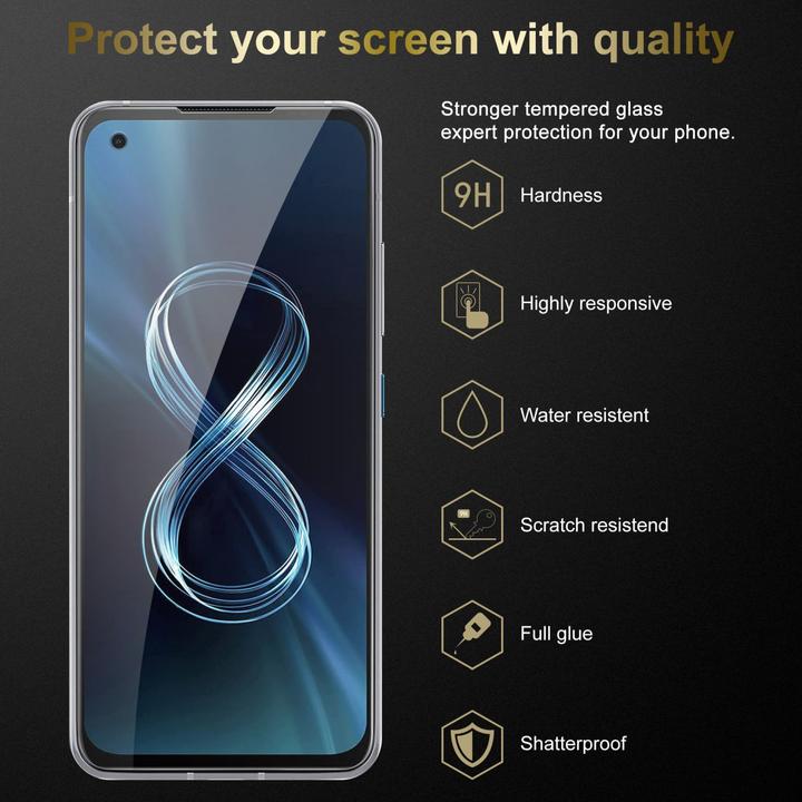 Produktbild Cadorabo Tempered Schutzglas (1 Stück, Asus Zenfone 8)