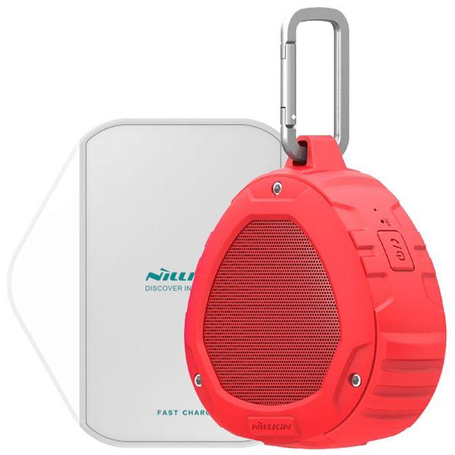 Produktbild Nillkin 2 in 1 Set IPX4 Bluetooth Lautsprecher und Qi Wireless Charging Pad (5 h, Akkubetrieb)