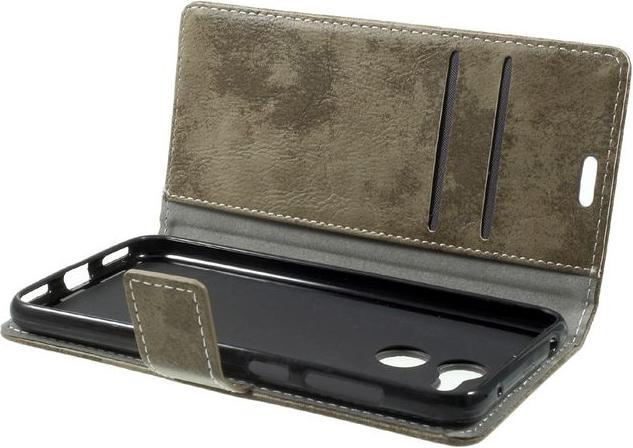 Produktbild MU Classic Vintage Look Leder Hülle (Honor V9 Play, Honor 6C Pro)