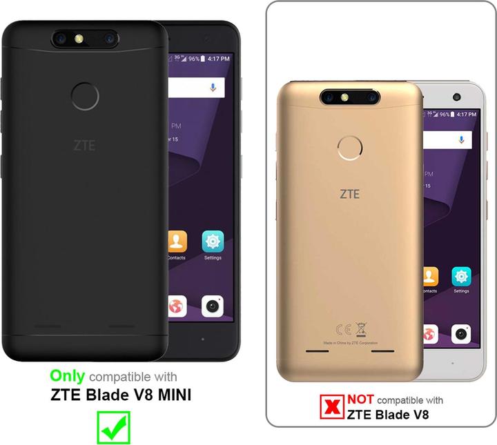 Actual product image Cadorabo Flip like Invisible Cover (ZTE Blade V8 Mini)