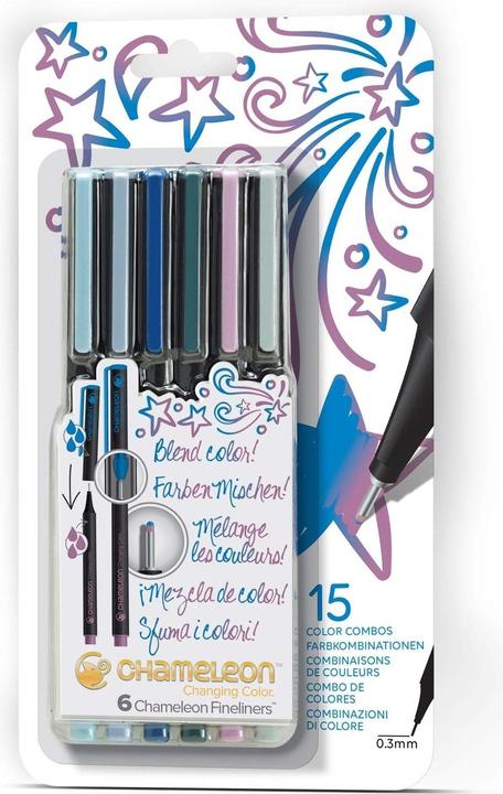Immagine prodotto Chameleon Set Fineliner (Blu Reale, 6 x)