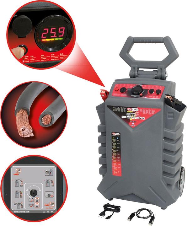 Produktbild KS Tools Booster 12/24 V, 3400 A (3400 A, 50000 mAh)