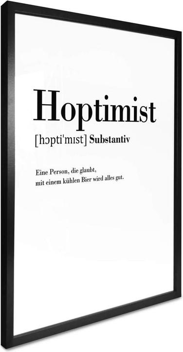 Produktbild Trenddeko Grammatik - Hoptimist (100 x 120 cm)